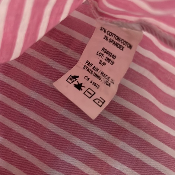 Rebel sugar pink and white striped blouse - Picture 4 of 4
